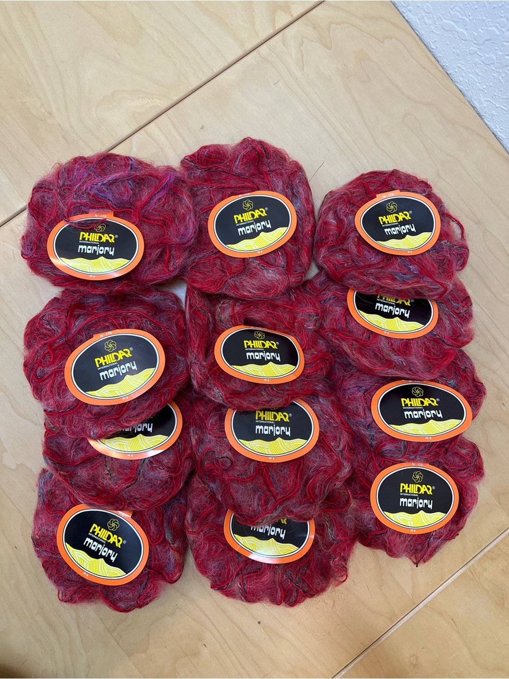 12 skeins Phildar international mariory yarn